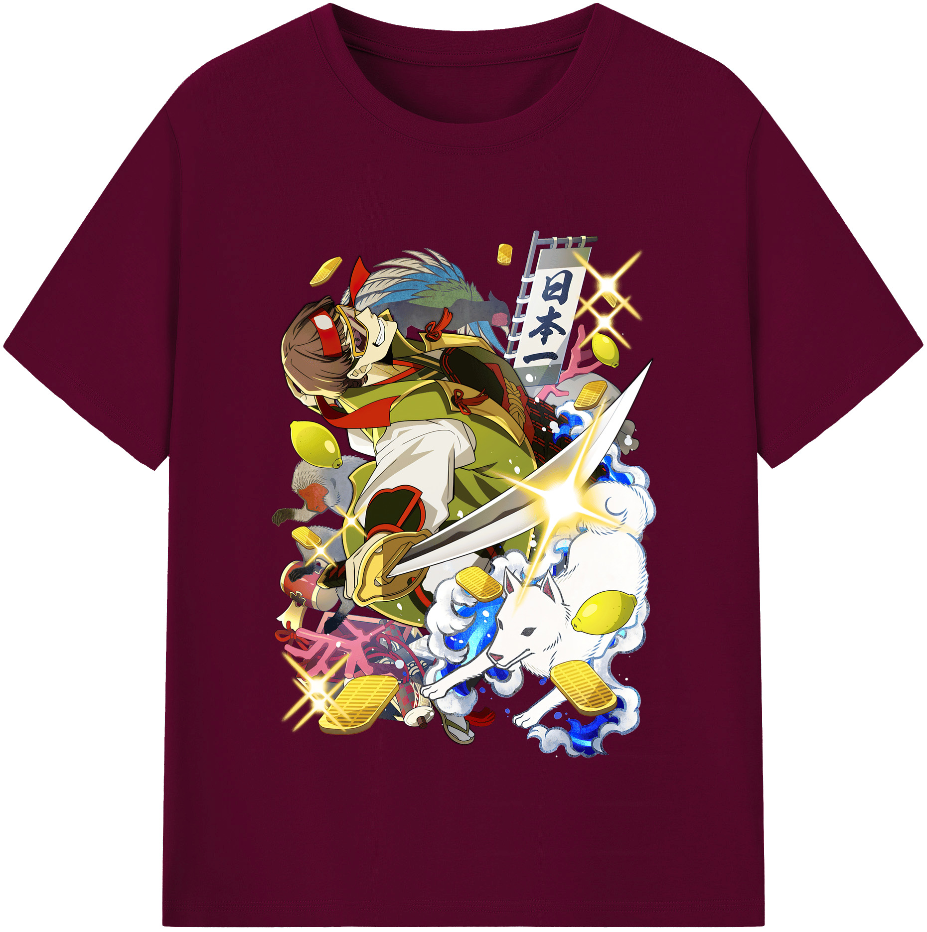 （画像用） 文豪ストレイドッグス Bungo Stray Dogs レディースカジュアルプリントTシャツ（綿100％）